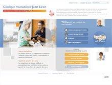 Tablet Screenshot of clinique-jean-leon.fr